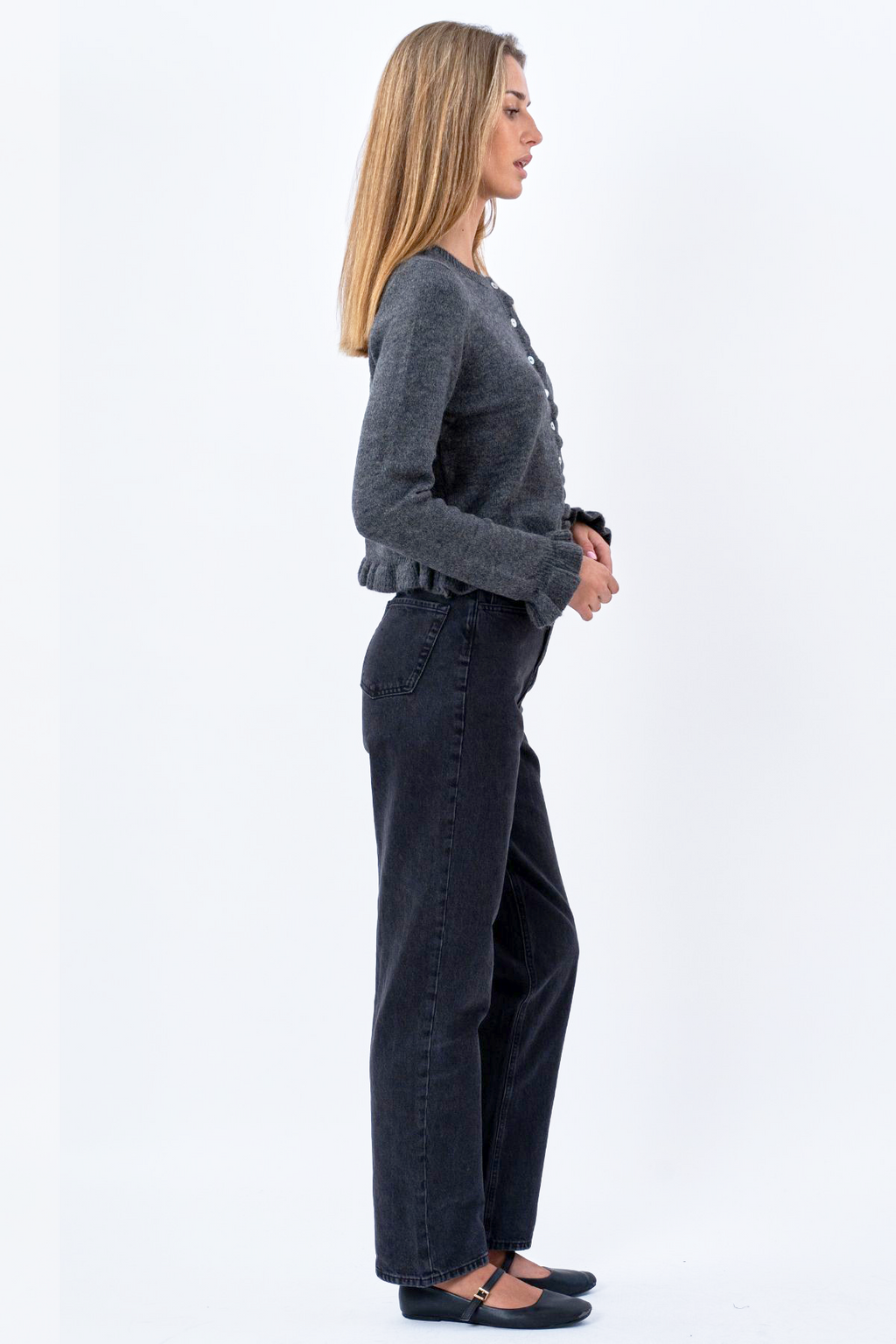 Flora-Cardigan – Grau