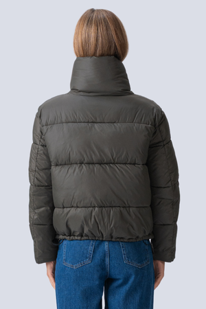 Kurzpufferjacke - Olive