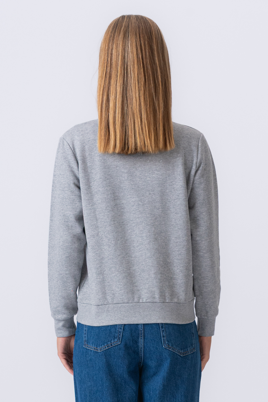 Essential Crewneck – Graumeliert
