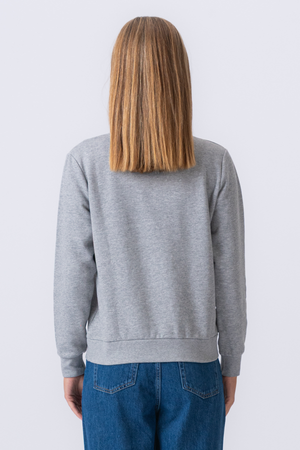 Essential Crewneck – Graumeliert