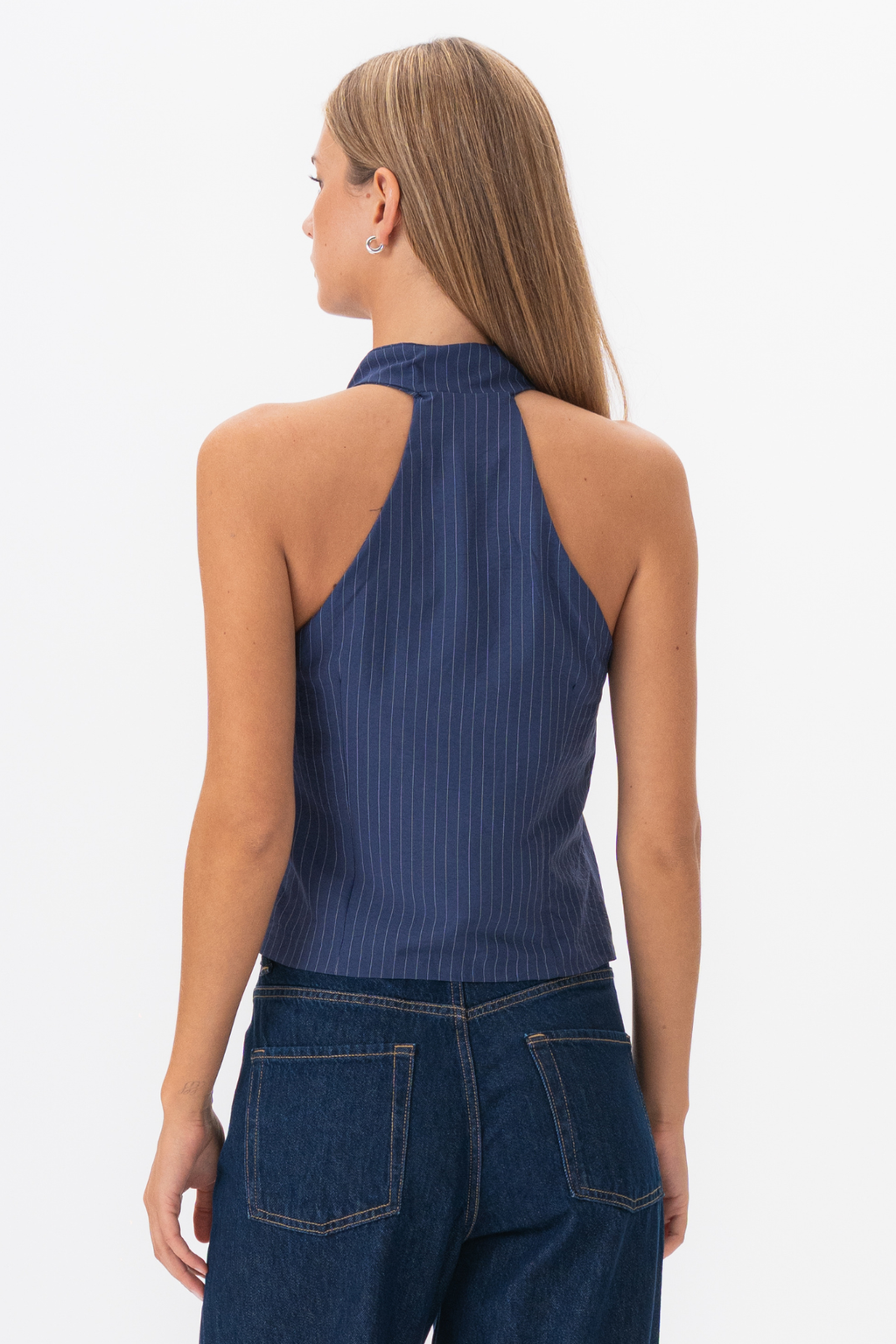 Silva Striped Top - Marine