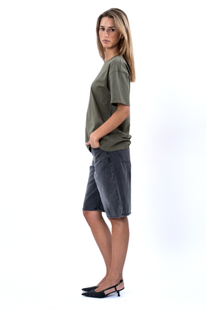 Schweres Boxfit-T-Shirt – Oliv