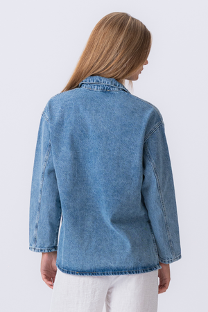 Cassia Denim -Hemd - Hellblau