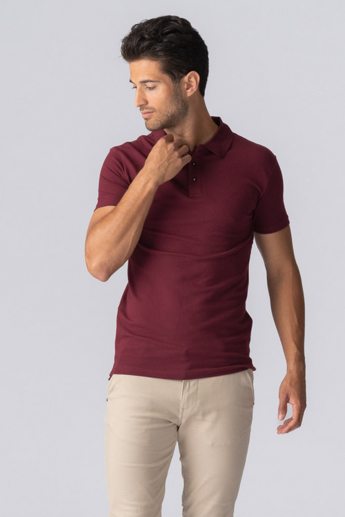 Muscle Poloshirt - Burgund