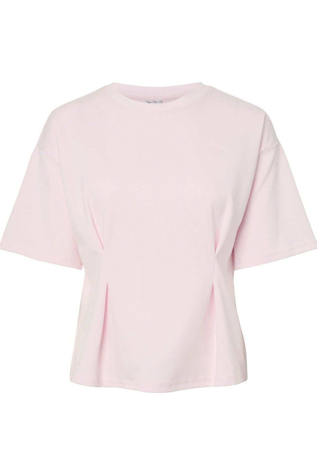 Skylar Tailliertes T-Shirt mit O-Ausschnitt – Cradle Pink