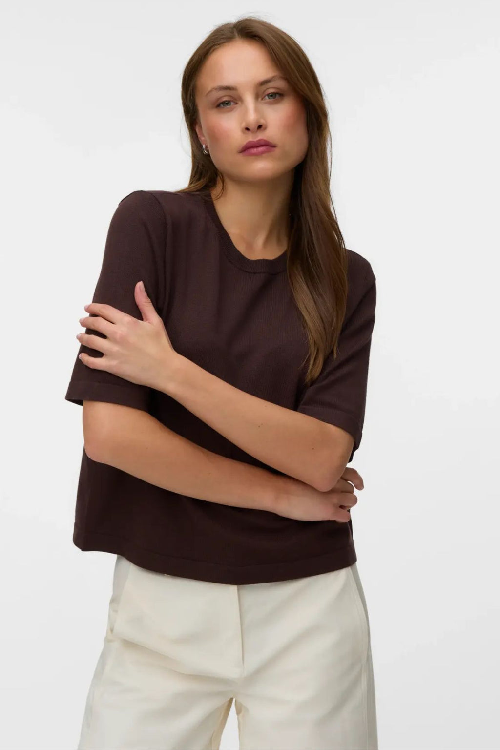 Silje 2/4 O-Nck Oversize Pull – Schokoladentorte