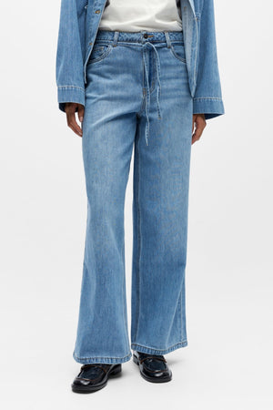 Rosie Wide Jeans – Hellblauer Denim