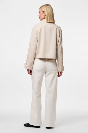 Scarlett Kurzer Trenchcoat - Silbergrau