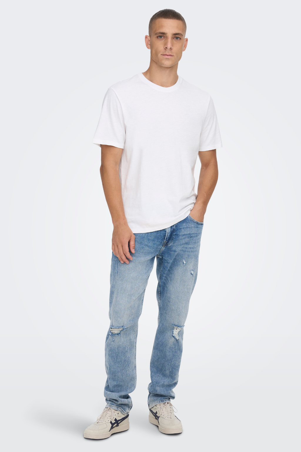 Scheuchende Reg Blue Jeans - Blue Denim