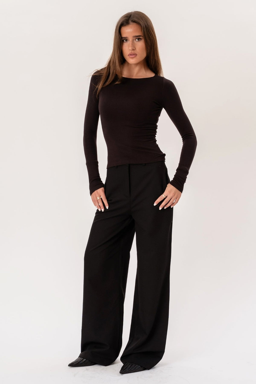 Rosalie Wide Pants - Schwarz