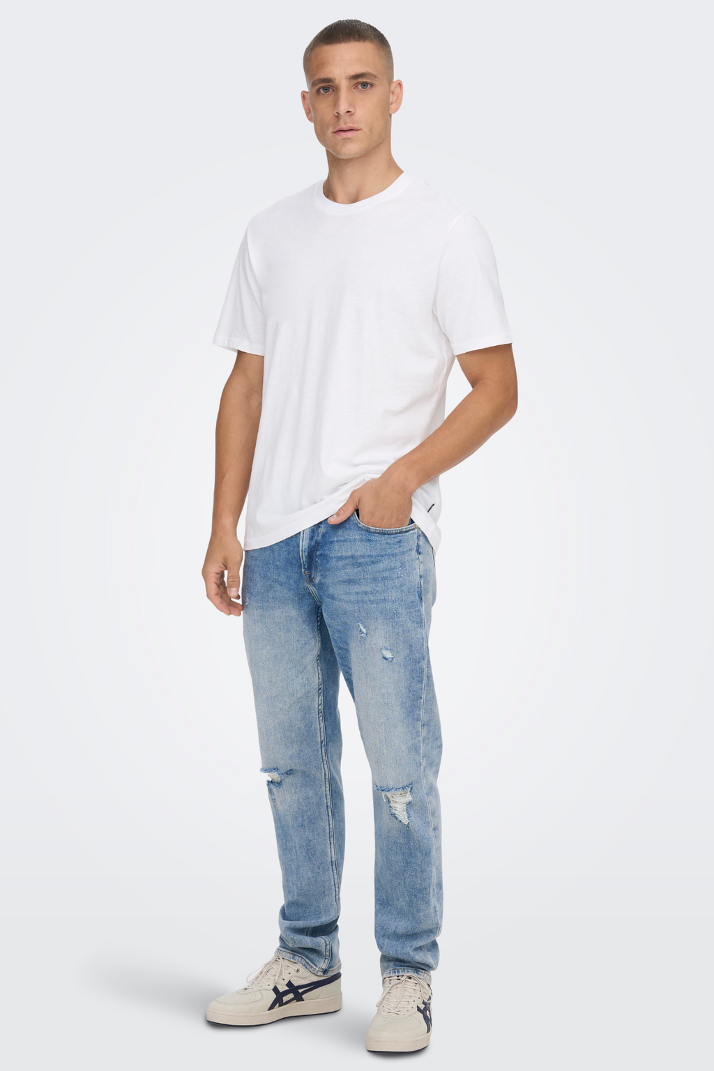 Scheuchende Reg Blue Jeans - Blue Denim
