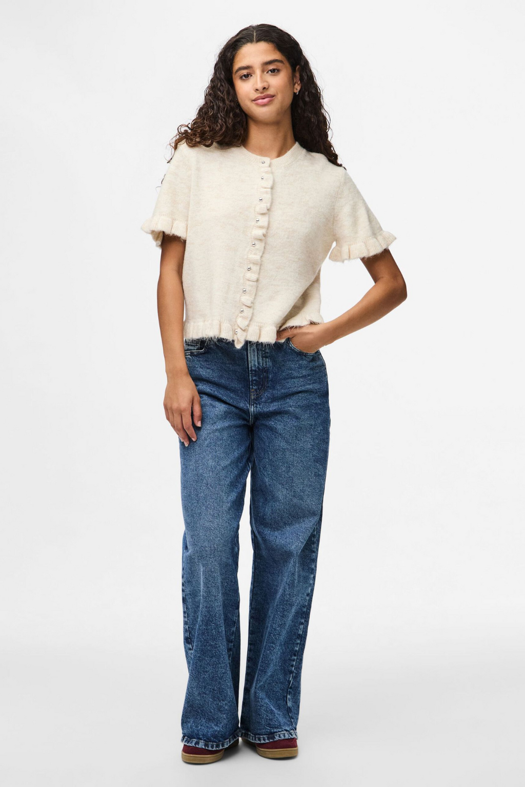 Lydia Frill Strick -Strickjacke - Birke