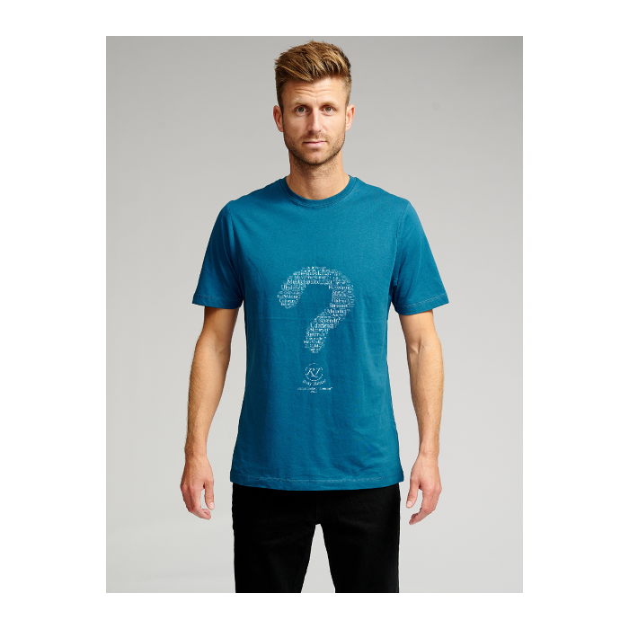 Bio -Basis -T -Shirt - Benzinblau