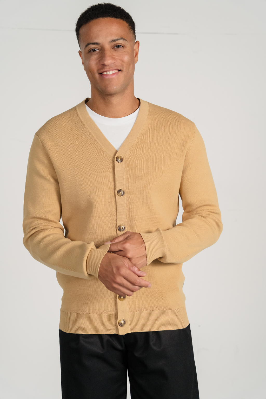 Milo Strick -Strickjacke - Sand