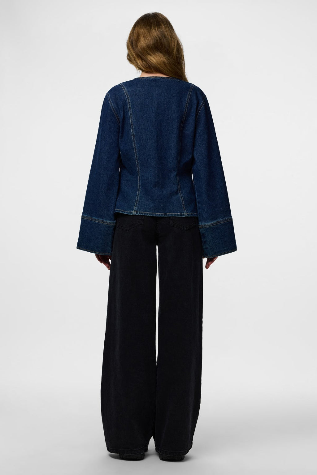 Flora Jeanshemd – Dunkelblauer Denim