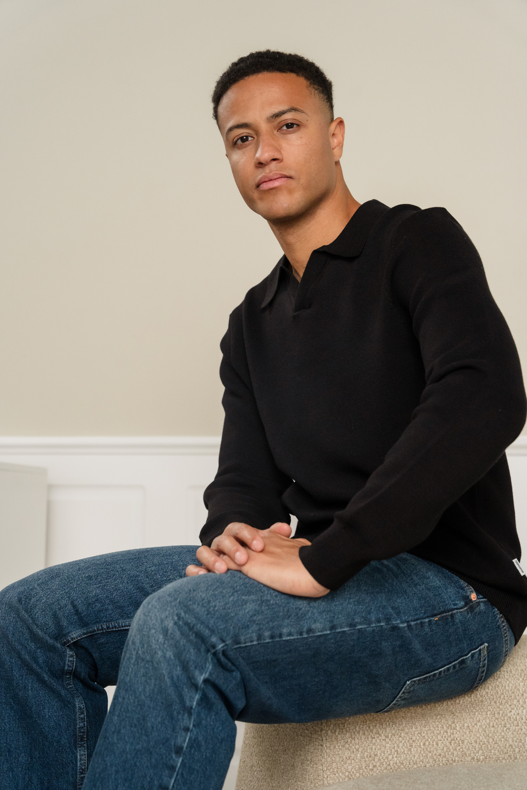 Samuel Polo -Strick - Schwarz