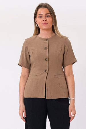 Isolde-Blazer – Hellbraun