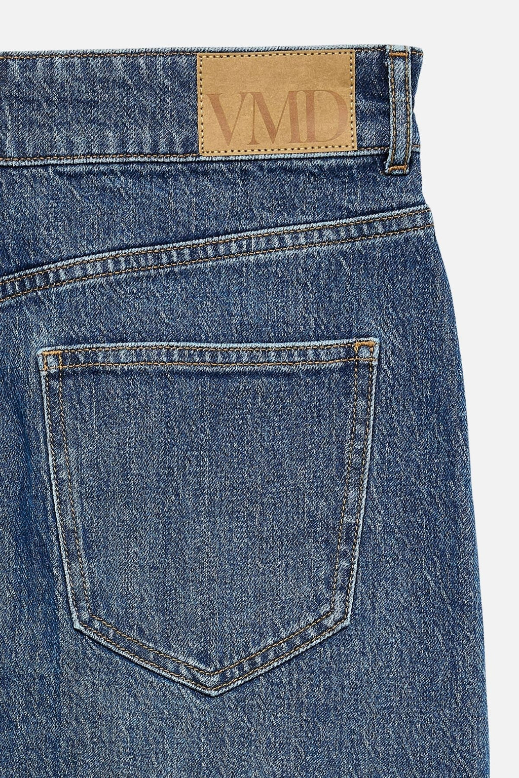 Tessa Pocket Short Rock - mittelblauer Denim