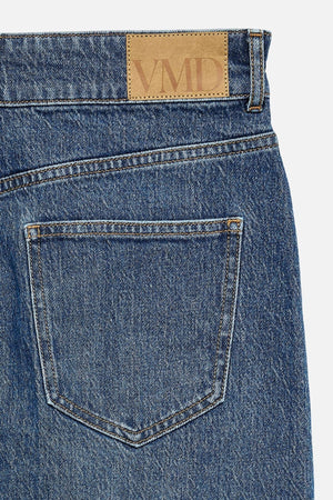 Tessa Pocket Short Rock - mittelblauer Denim