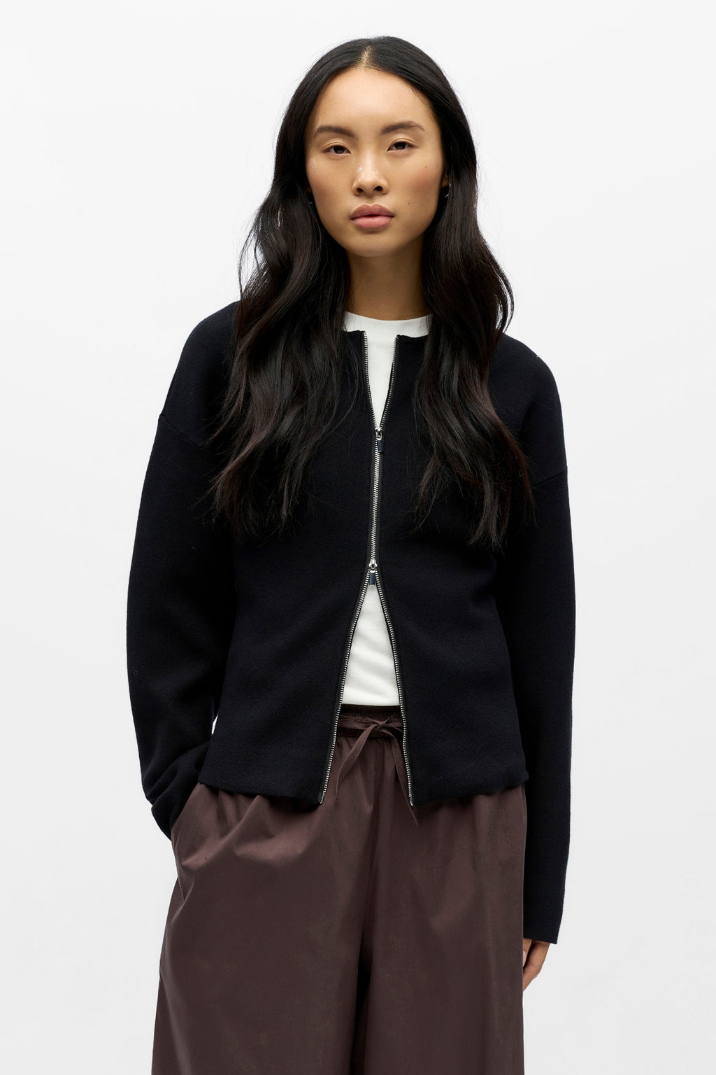 Reynard-Strickjacke - Schwarz