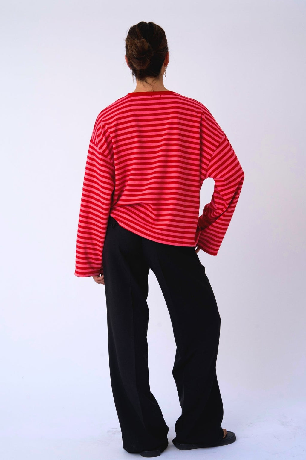 Cleo Bluse - Rot/Rosa
