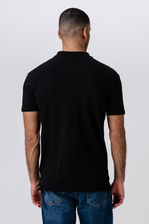 Muscle Poloshirt - schwarz