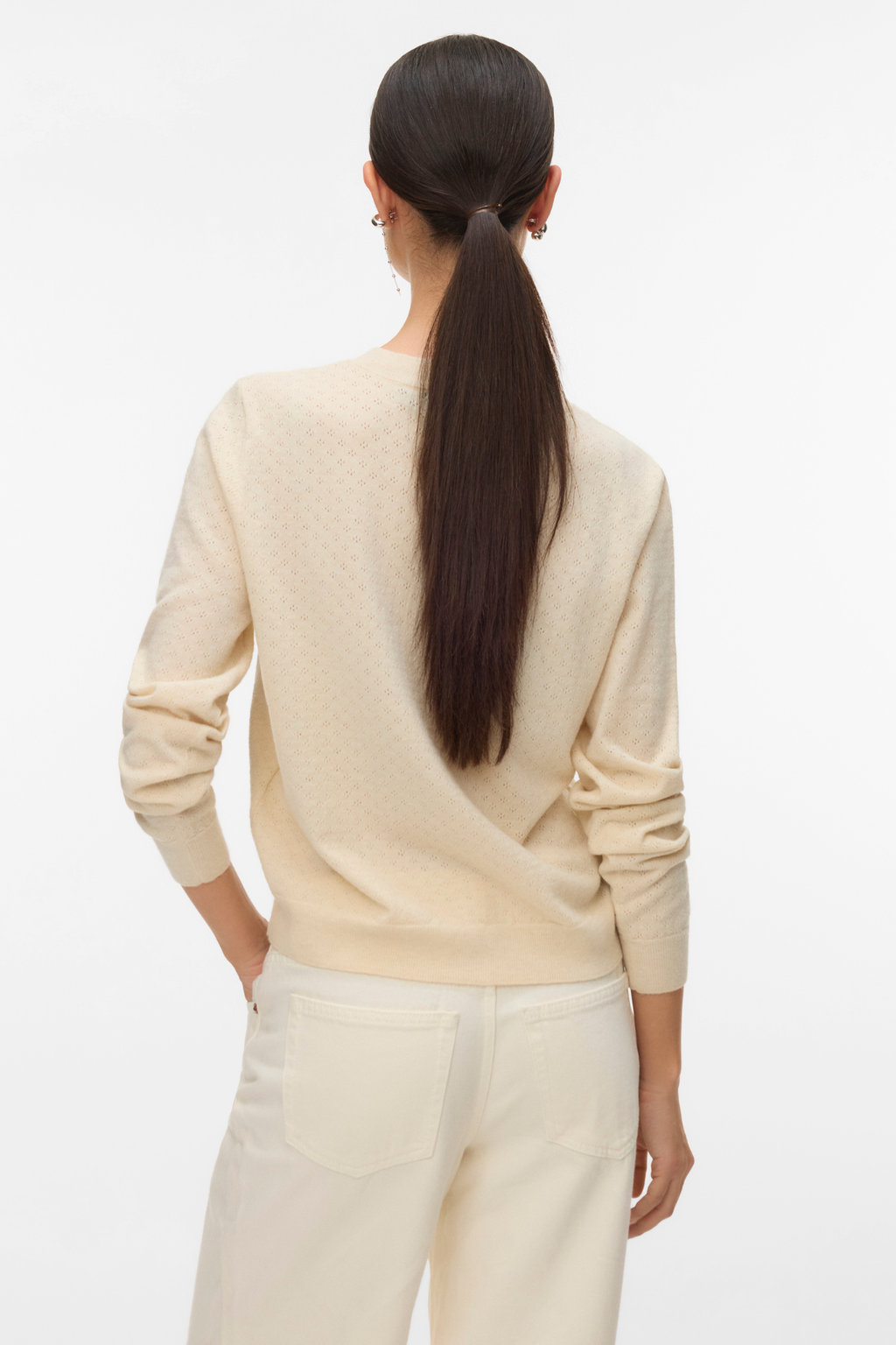 Marina Pointelle Cardigan – Birke
