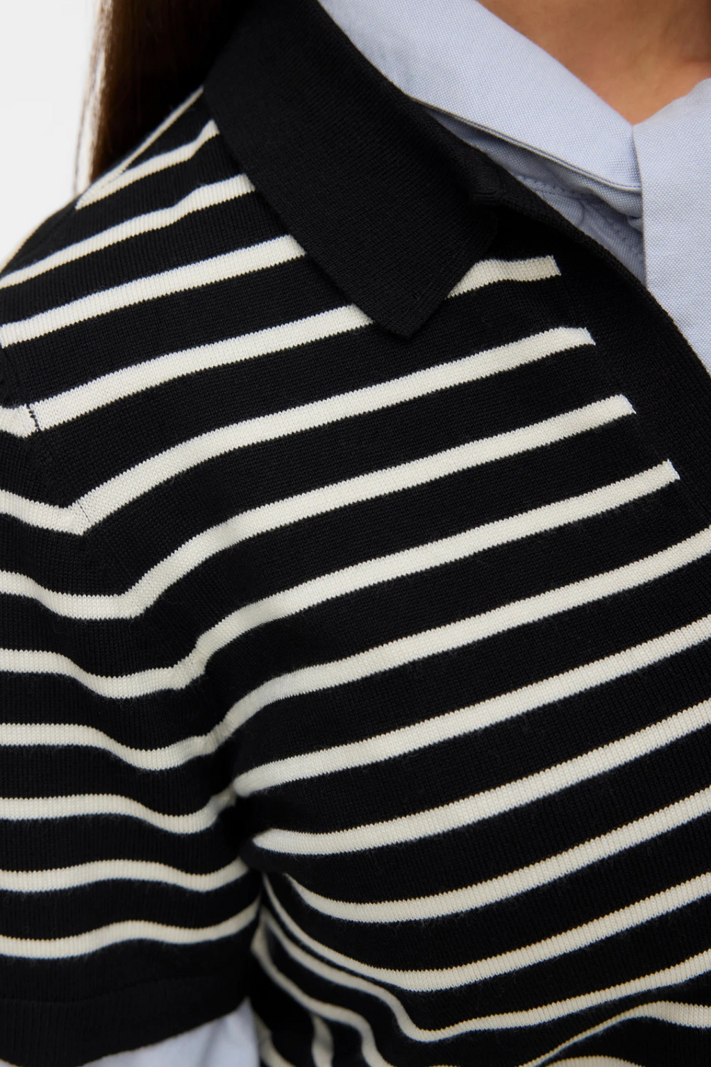 Silje Poloneck Pullover - Schwarz