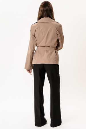 Sia Kurzer Trenchcoat – Kamel