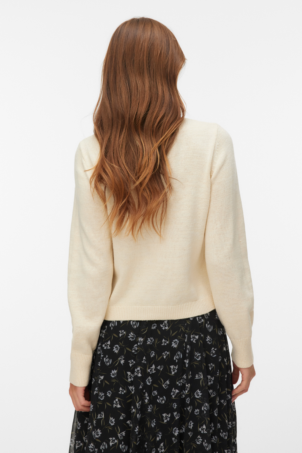 Camille Strickjacke mit O-Ausschnitt – Birke