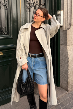 The Original Performance Denim Shorts - Mittelblau Denim (Frau)
