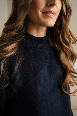 Haselstrick - Schwarz