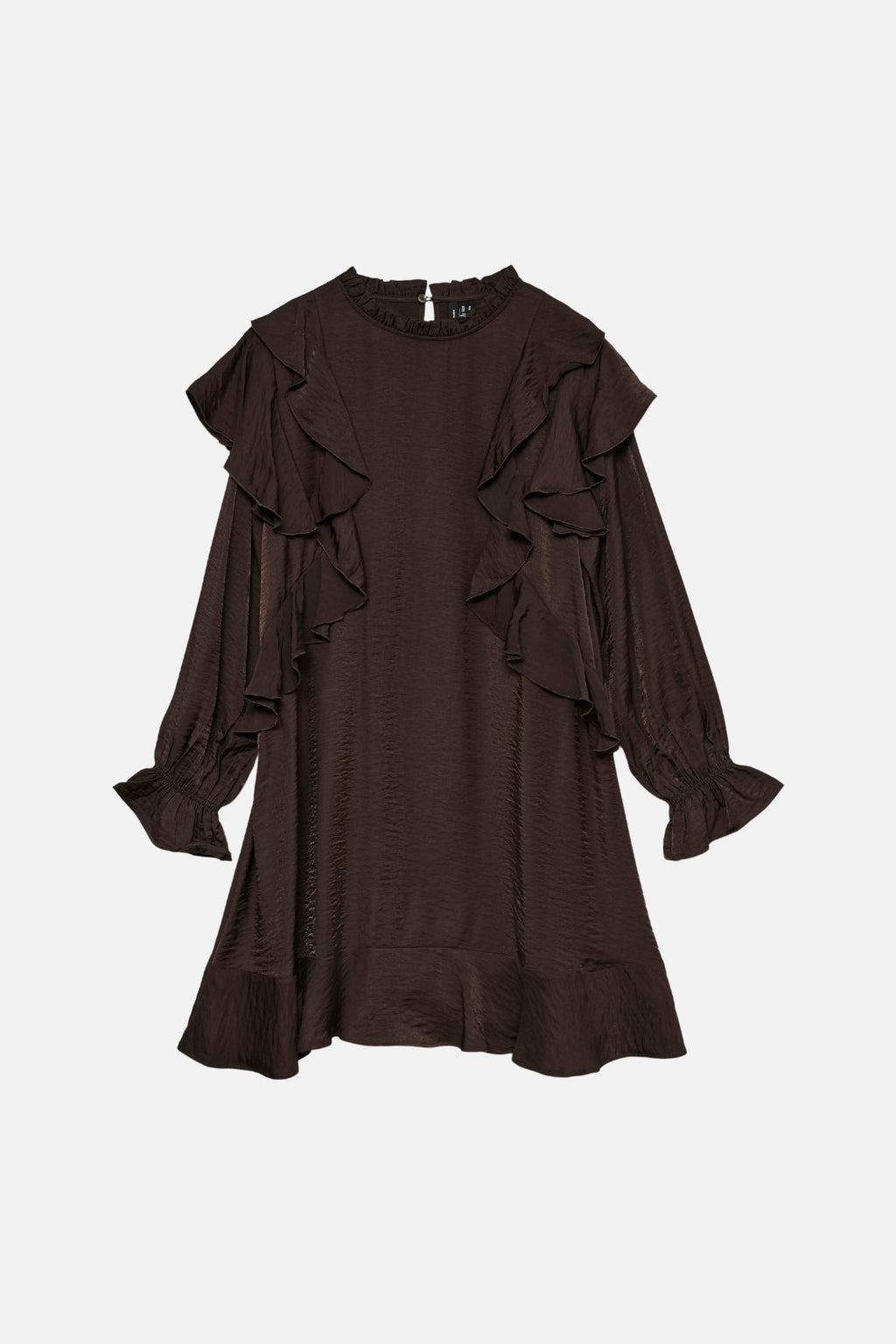 Lizzi Short Floaation Kleid - Schokoladen Torte