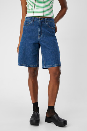 Carol Denim Shorts - mittelblauer Denim