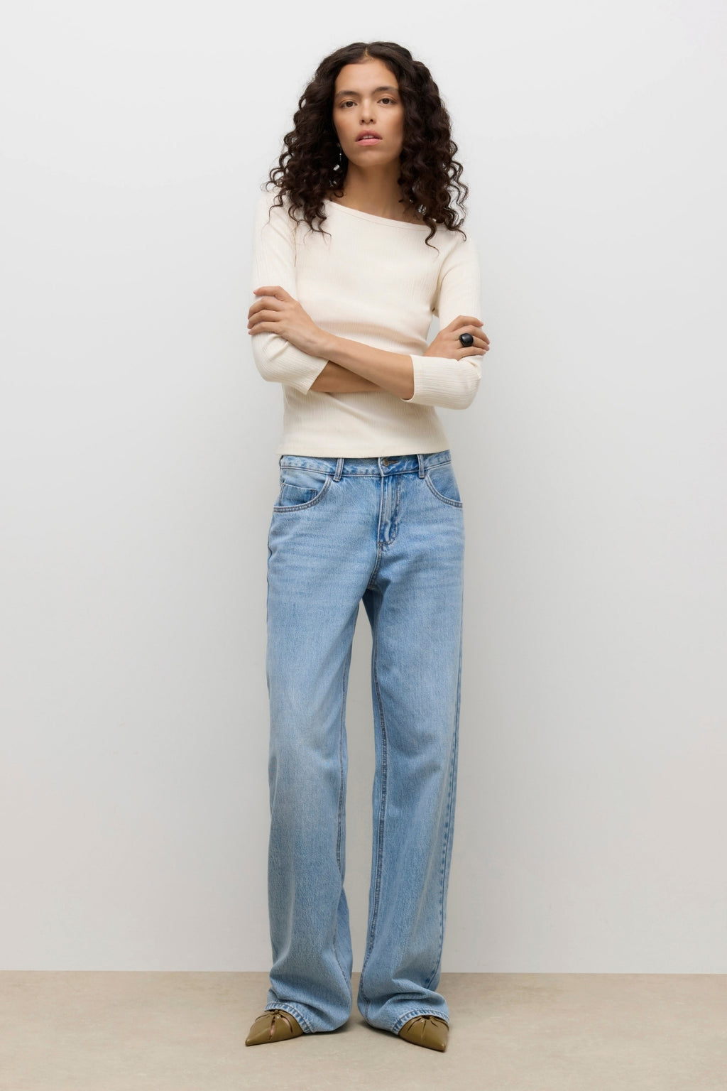 Verde-Top mit U-Boot-Ausschnitt – Birke