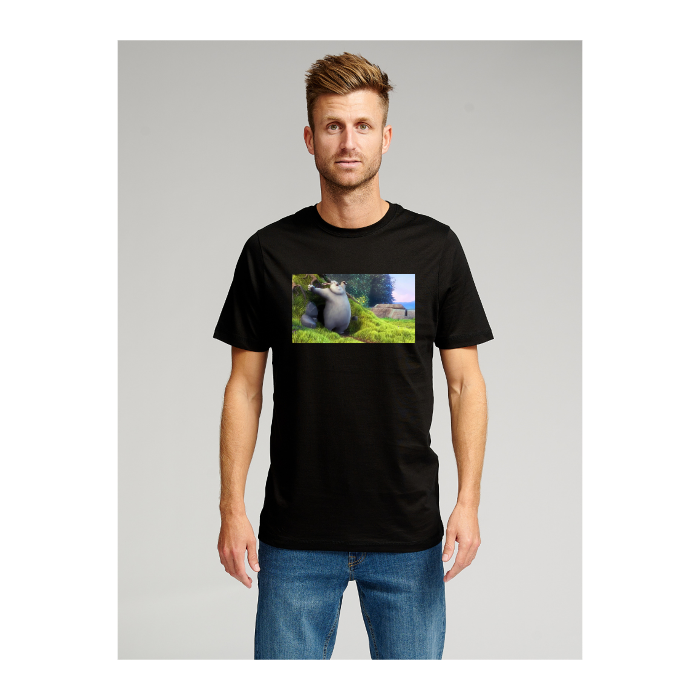 Bio -Basis -T -Shirt - Schwarz