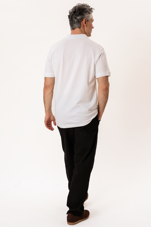 Basic Polo - weiß
