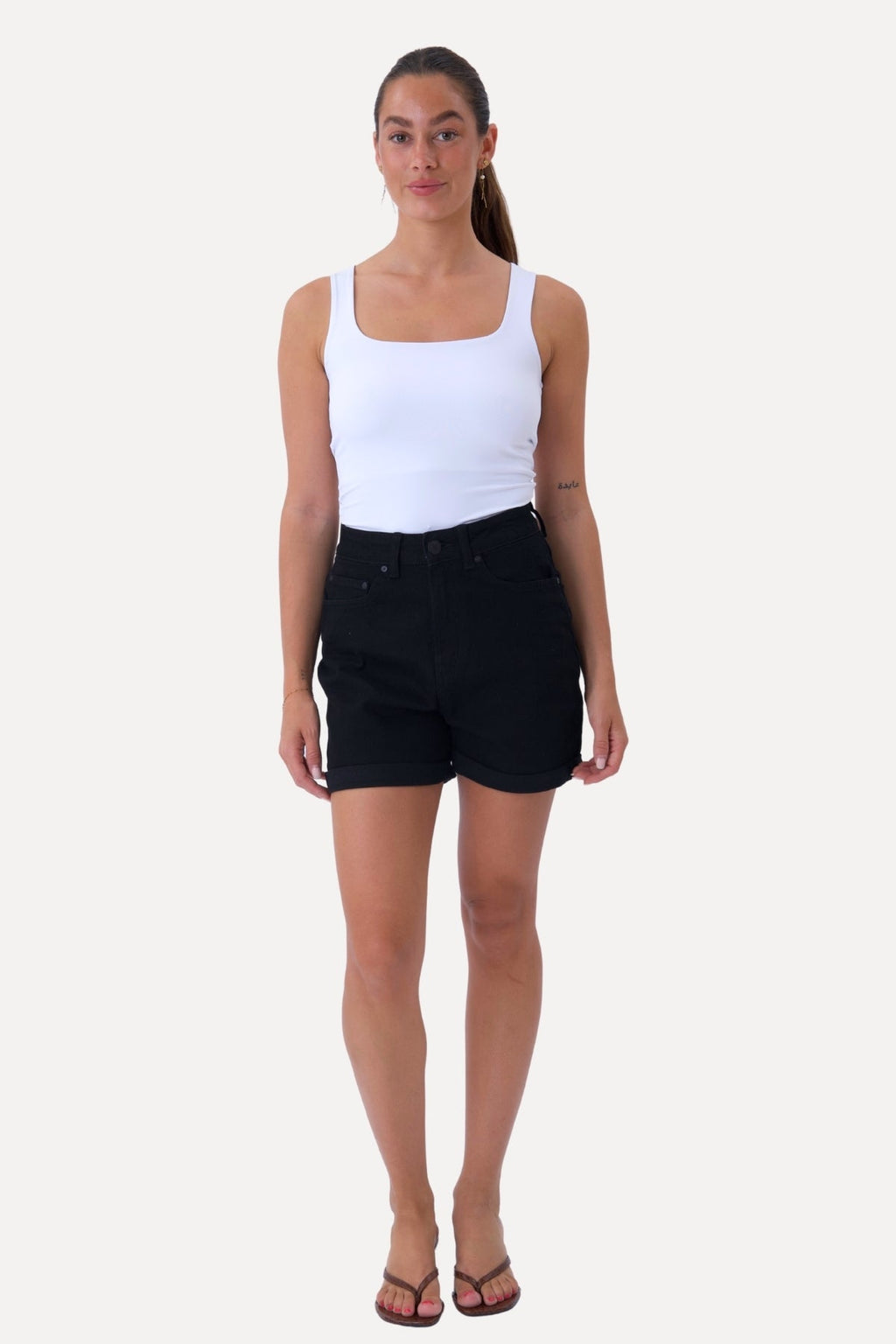 The Original Performance Denim Shorts - Schwarzer Denim