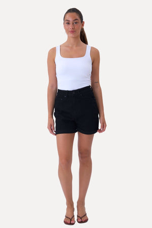 The Original Performance Denim Shorts - Schwarzer Denim