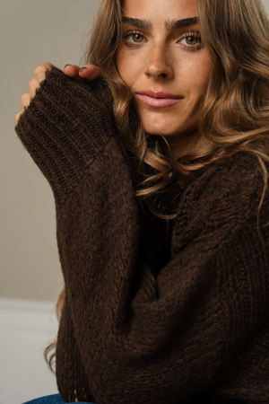 Botton Knit - Braun