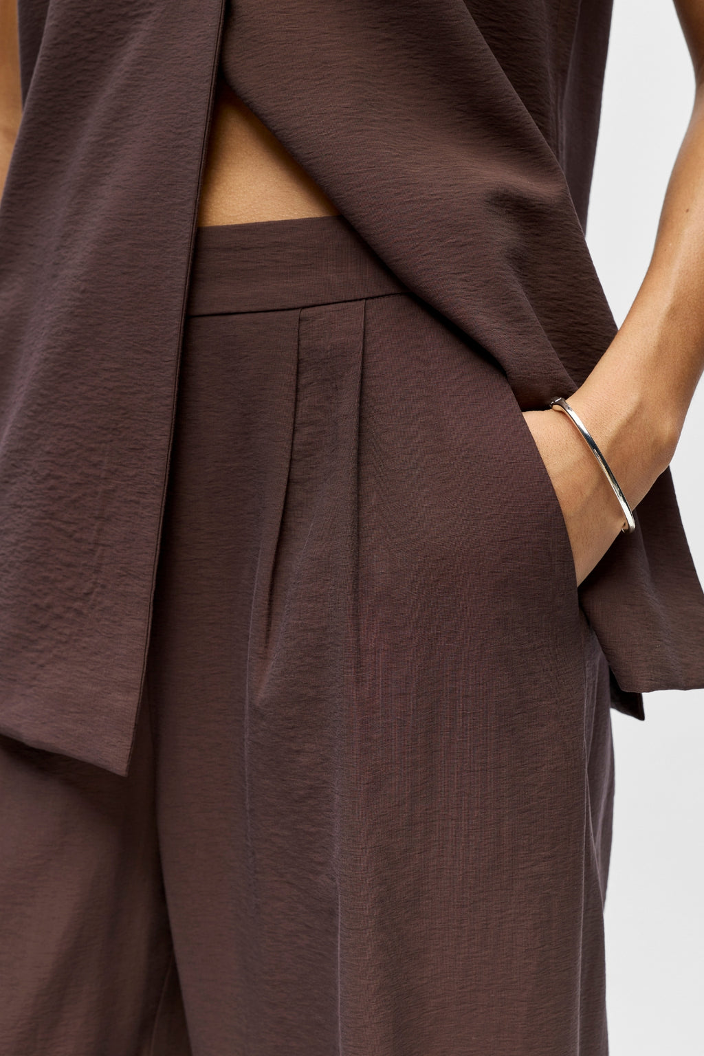 Isla Wide Pants - Braun