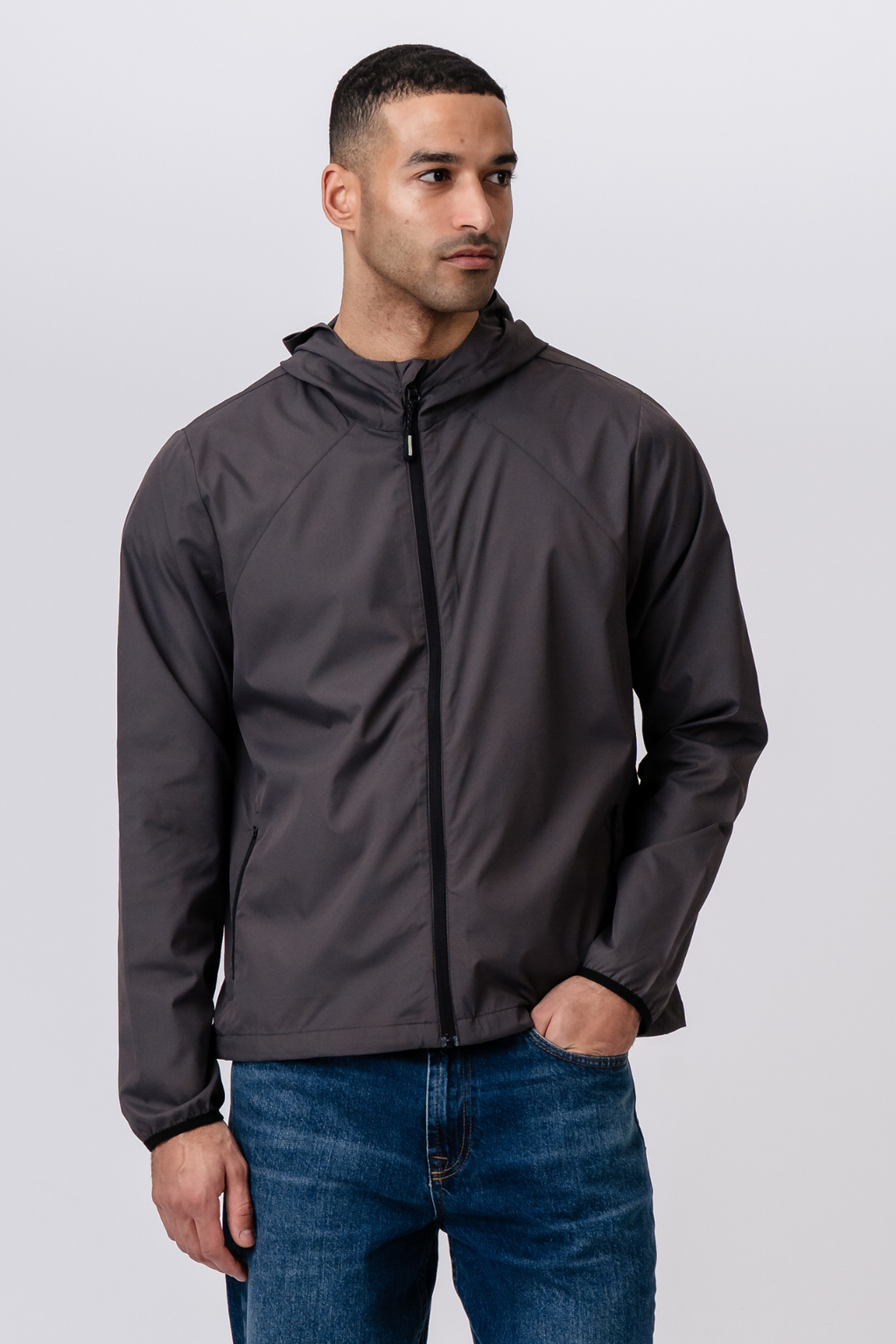 Shell-Jacke – Dunkelgrau