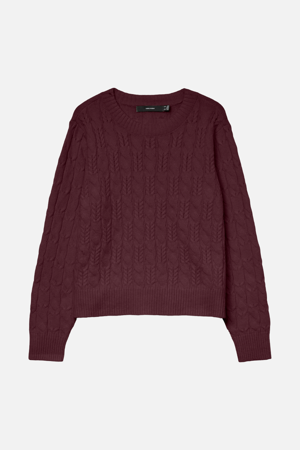 Widder O -Neck -Kabelpullover - Winetasting