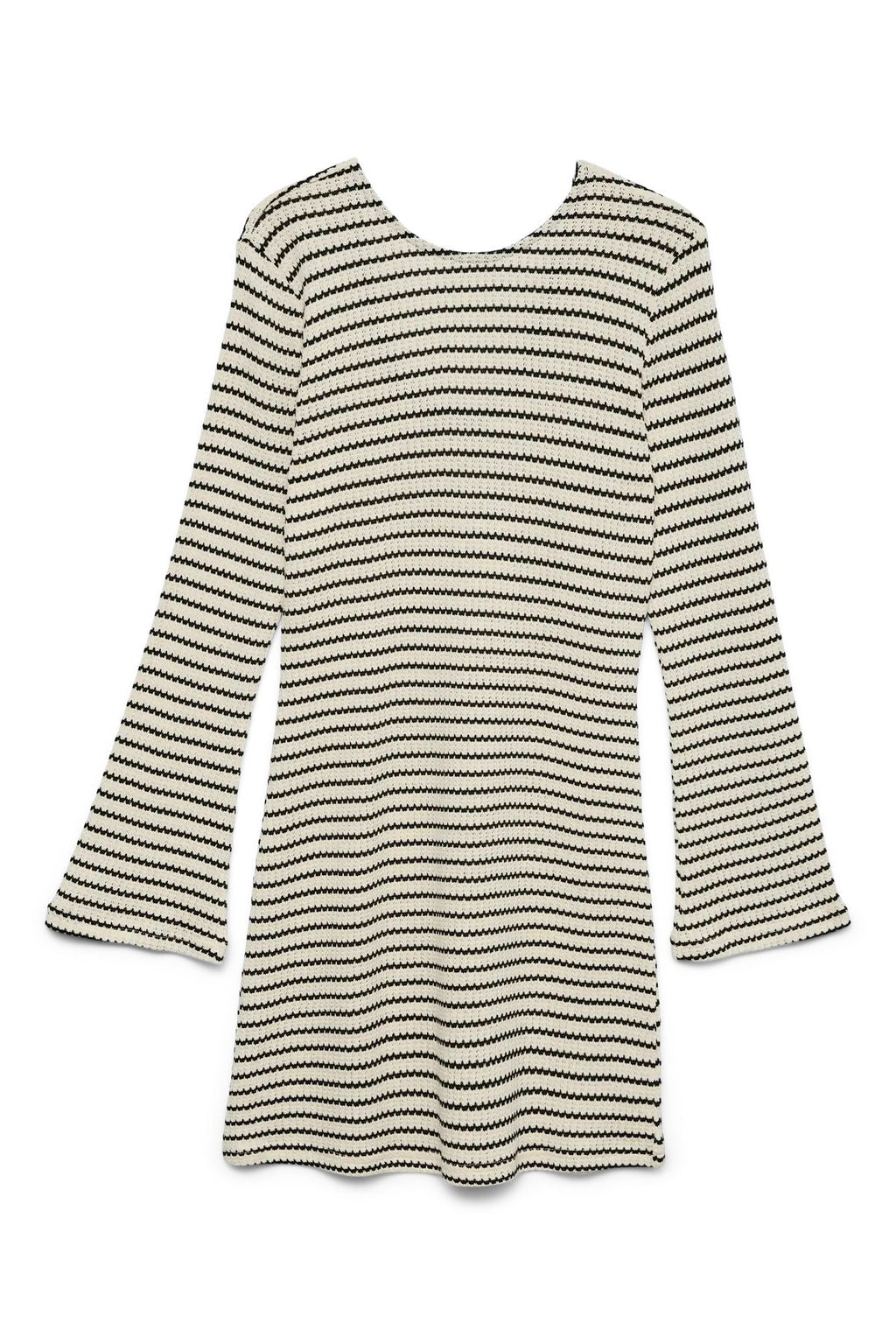 Kurzes Kleid Ohia - Birke-Schwarz