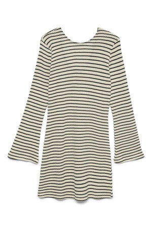 Kurzes Kleid Ohia - Birke-Schwarz