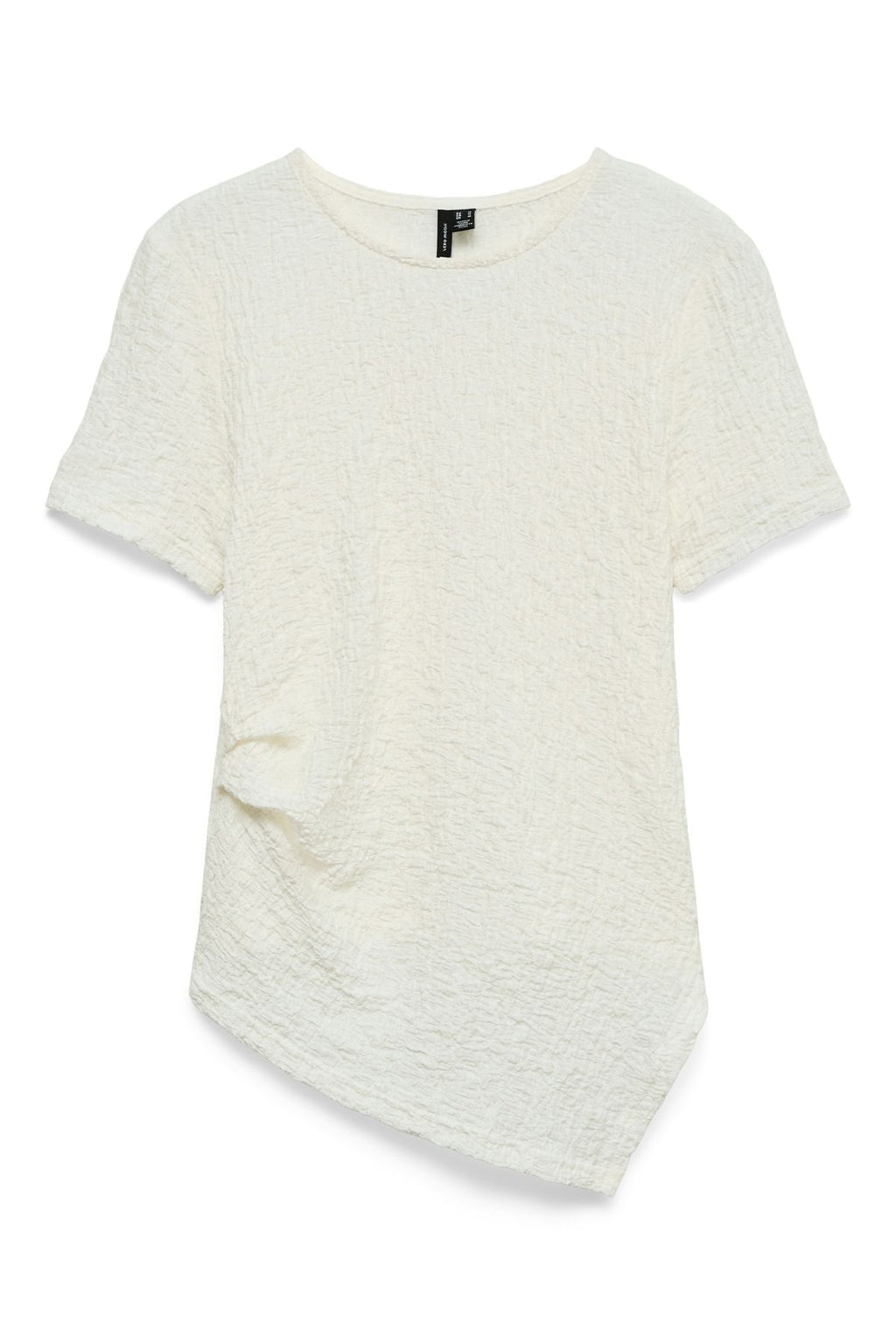 Alissia Asymmetrisches O-Ausschnitt-Top – Schneewittchen