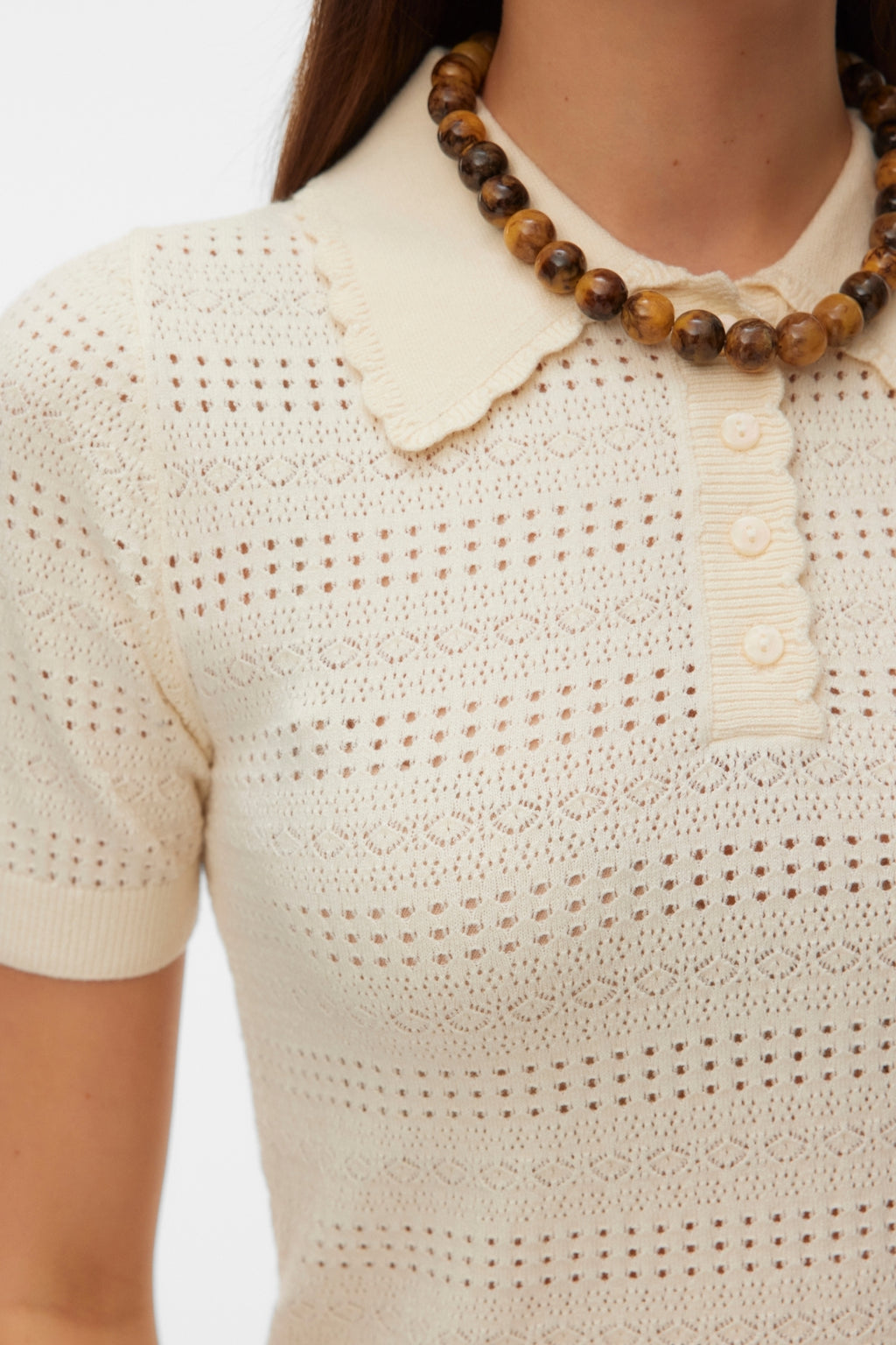 Limone Scallop Poloneck – Birke