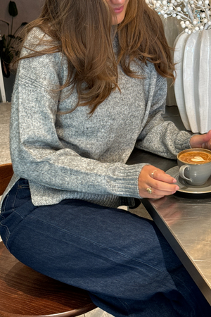 Emma Knit – Hellgrau Melange