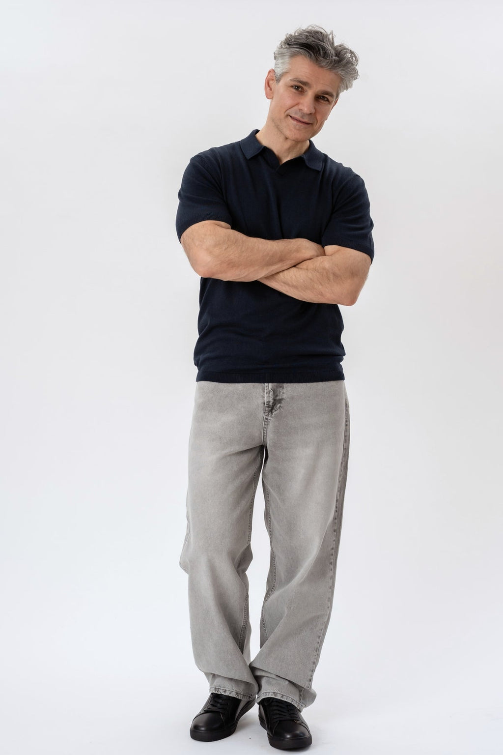 Nathan Strickpolo – Marineblau