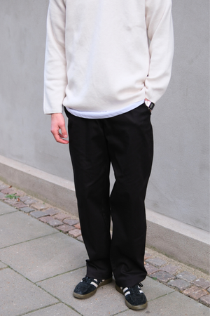 Chino breit - schwarz